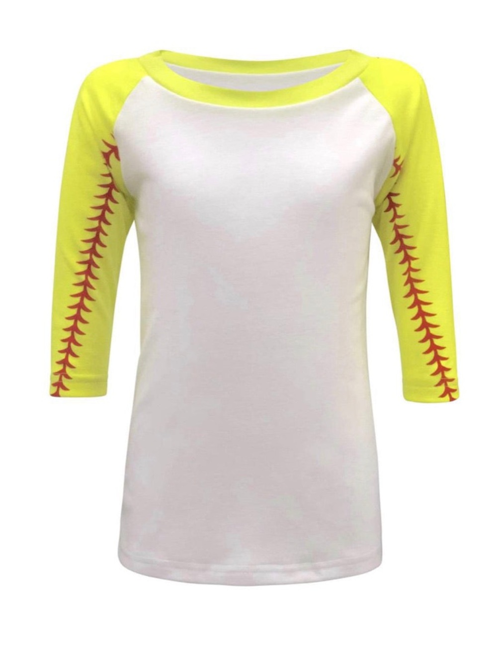 Softball Raglan Tops - Picture 2 of 4